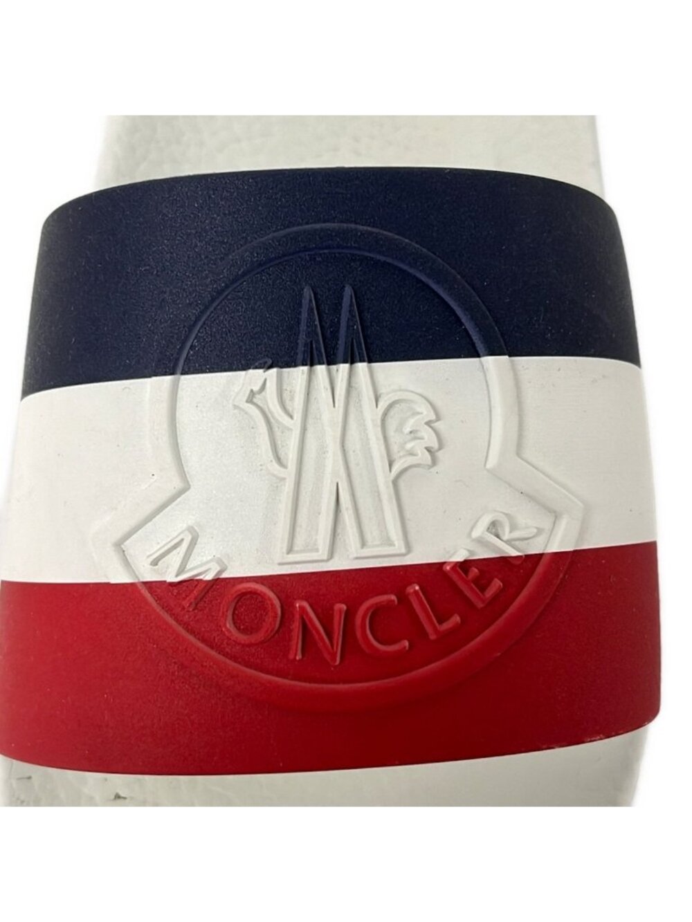 Moncler Sandals 42 White Red Blue Border - Picture 5 of 6